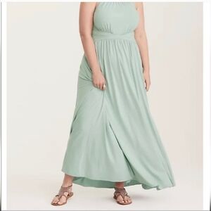 Torrid Light Green Maxi Dress